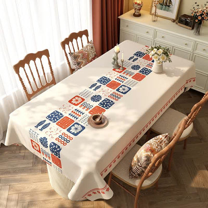 Nappe imperméable à motif géométrique bohème