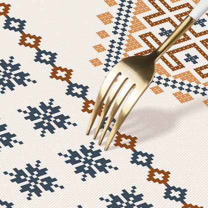 Nappe imperméable à motif géométrique bohème