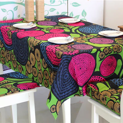 Nappe colorée de style ethnique