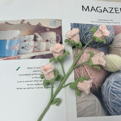 Décoration de campanule au crochet tricotée à la main