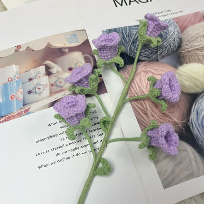 Décoration de campanule au crochet tricotée à la main