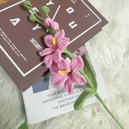 Bouquet de Montbretia tricoté et crocheté à la main