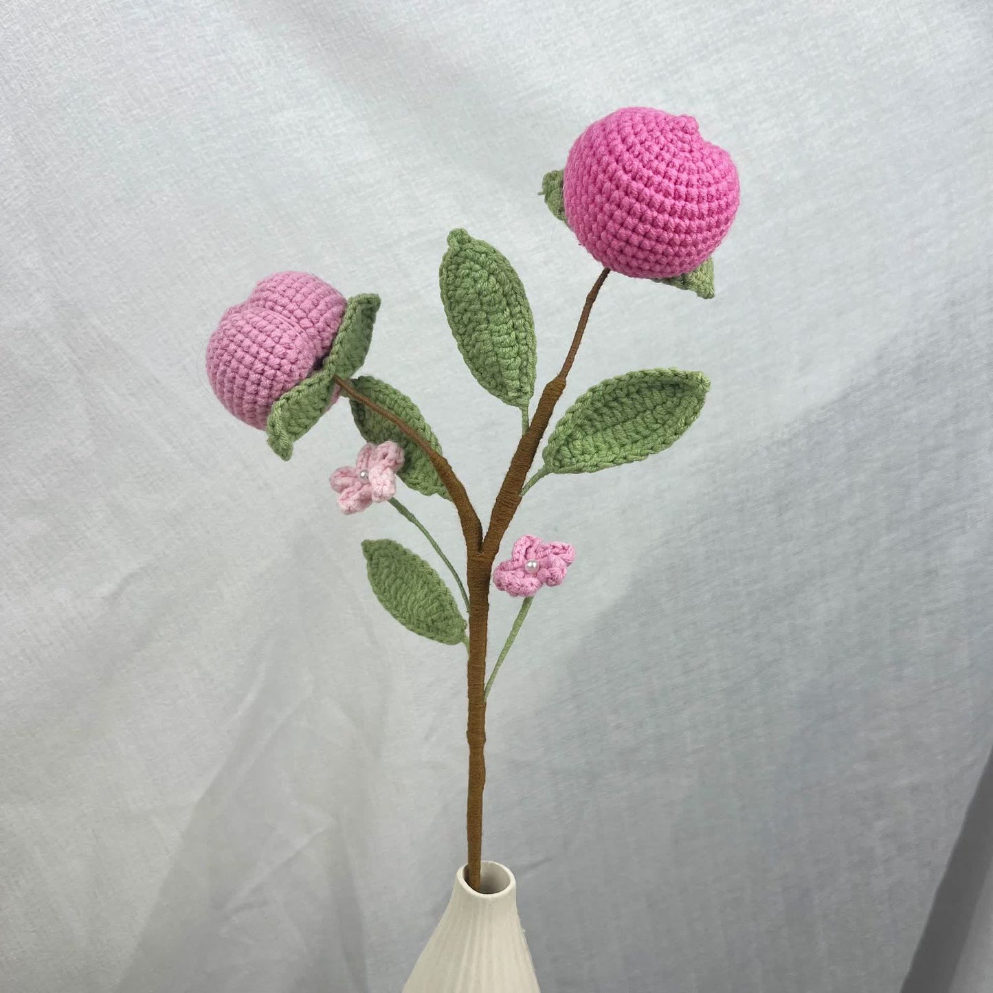 Bouquet de fruits créatif fait main au crochet et tricoté