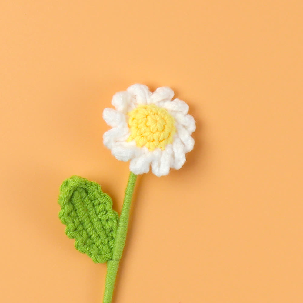 Magnifique bouquet de marguerites tricoté à la main au crochet