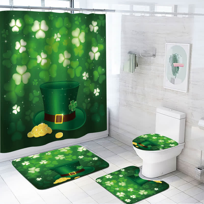 Rideau de douche imperméable pour la Saint-Patrick