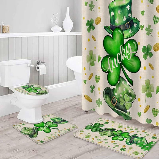 Rideau de douche imperméable pour la Saint-Patrick