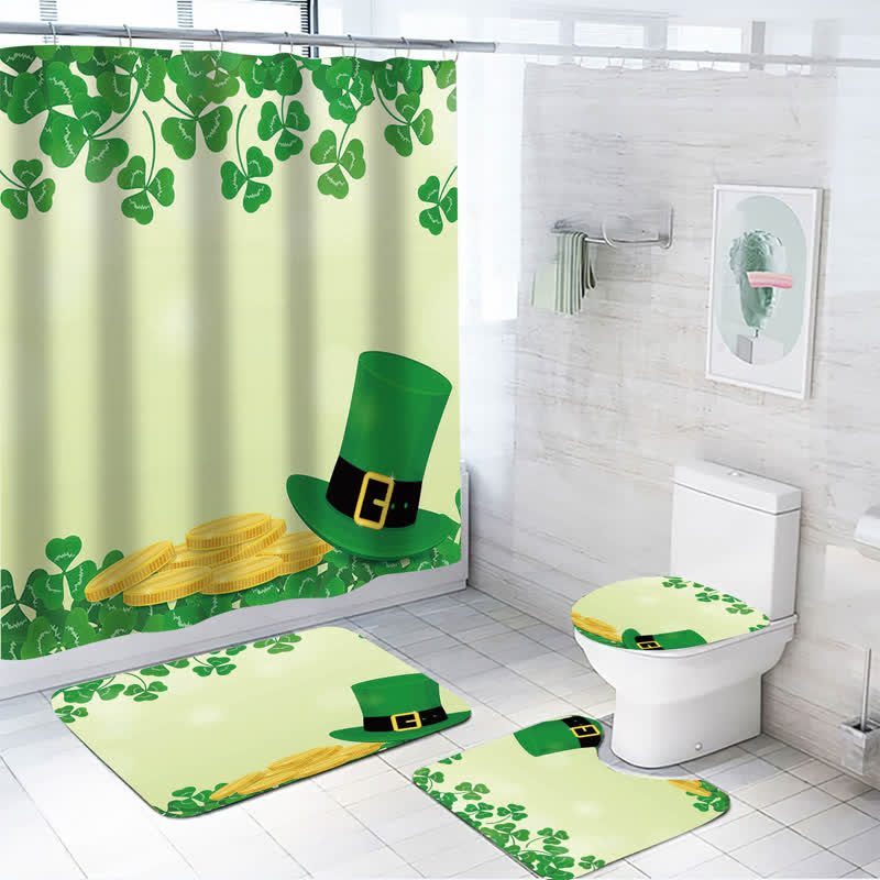 Rideau de douche imperméable pour la Saint-Patrick