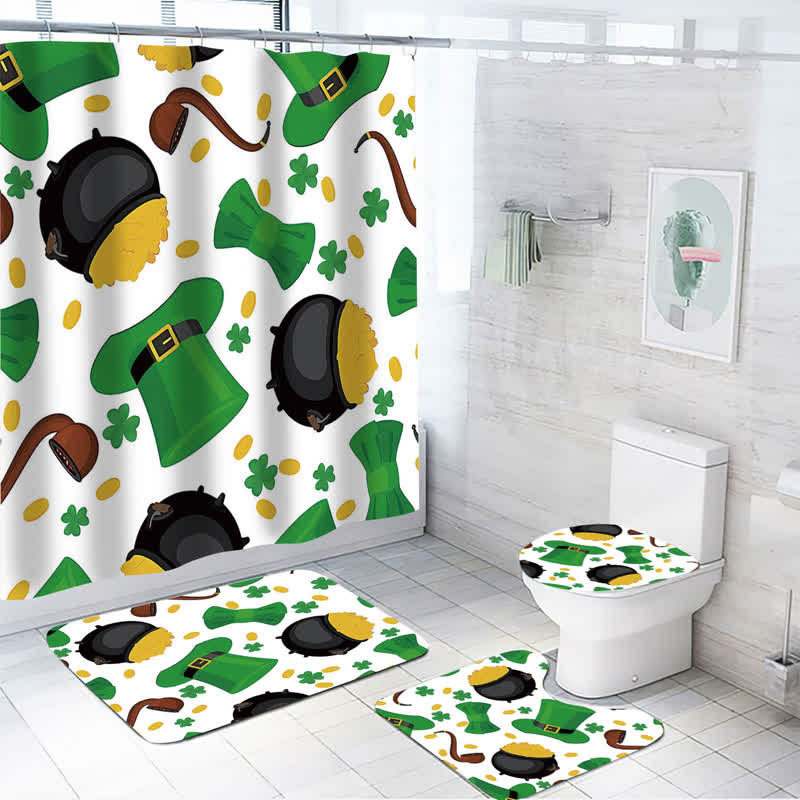 Rideau de douche imperméable pour la Saint-Patrick