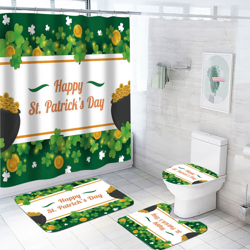 Rideau de douche imperméable pour la Saint-Patrick