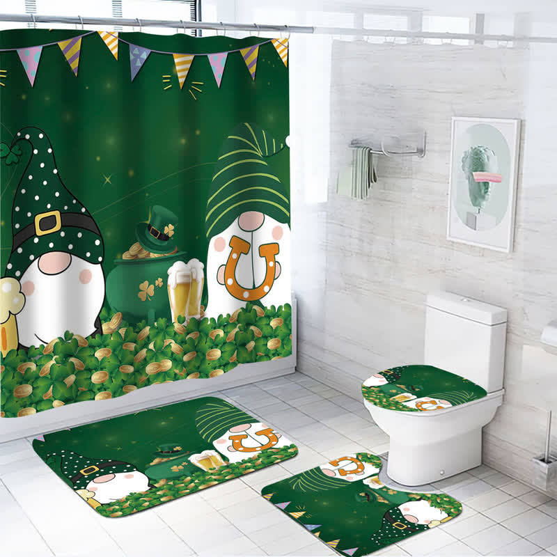 Rideau de douche imperméable pour la Saint-Patrick