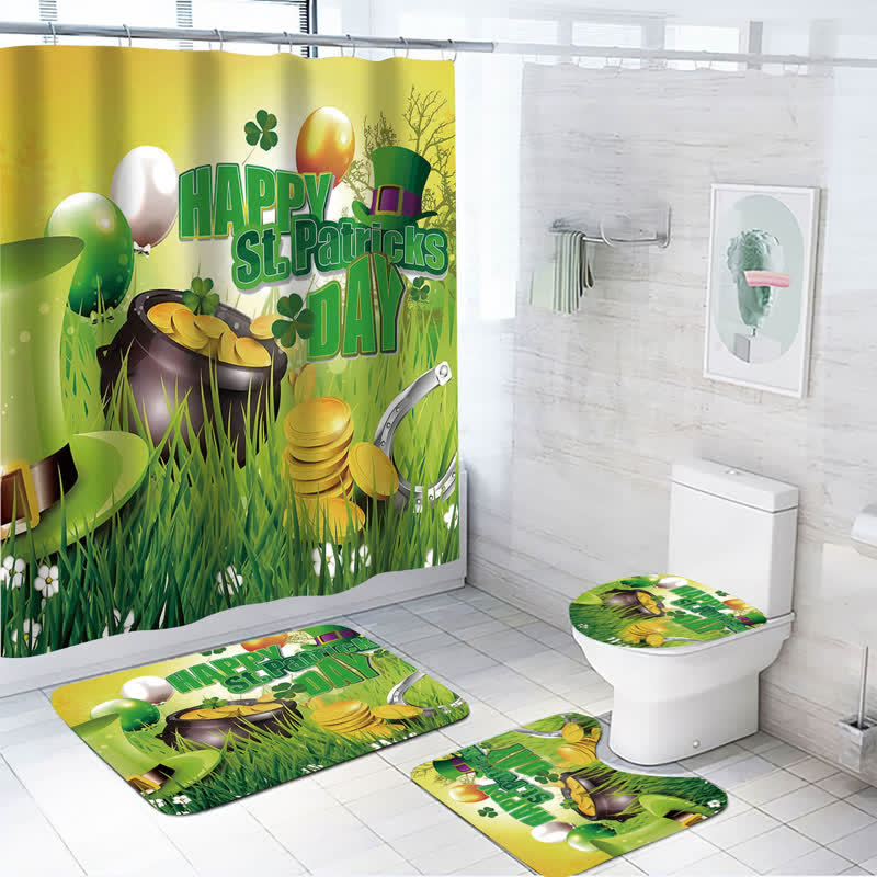 Rideau de douche imperméable pour la Saint-Patrick