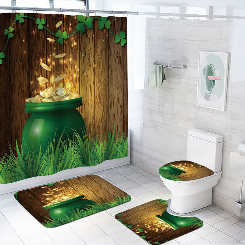 Rideau de douche imperméable pour la Saint-Patrick