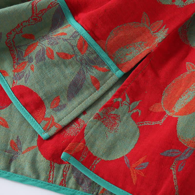 Ensemble de nuit en gaze de coton jacquard à motif grenade
