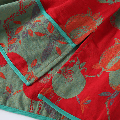 Ensemble de nuit en gaze de coton jacquard à motif grenade