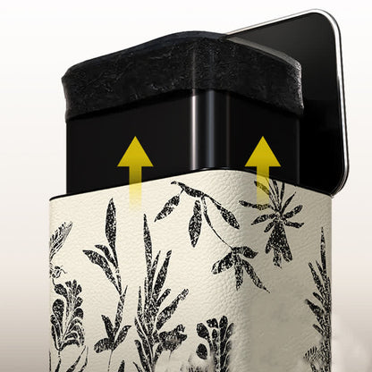 Poubelle élégante et durable en cuir pastoral