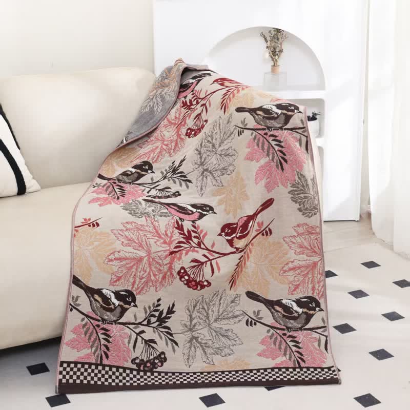 Serviette de bain en gaze de coton Rural Magpie