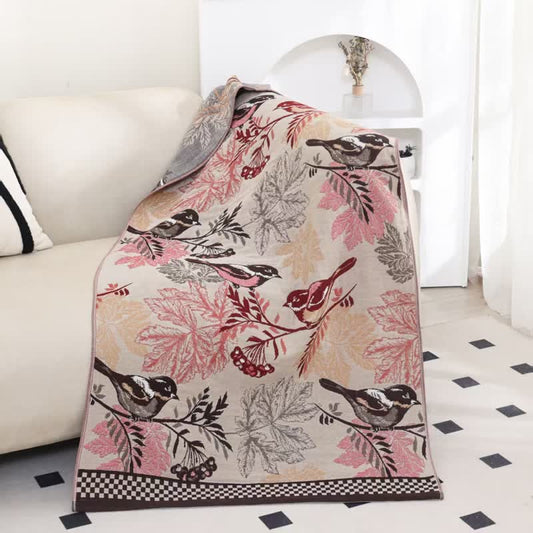 Serviette de bain en gaze de coton Rural Magpie