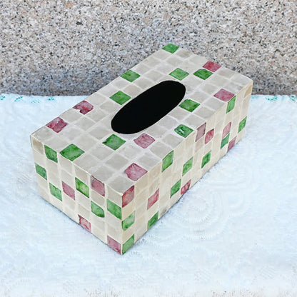 Boîte à mouchoirs carrée créative en forme de coquillage, boîte de rangement
