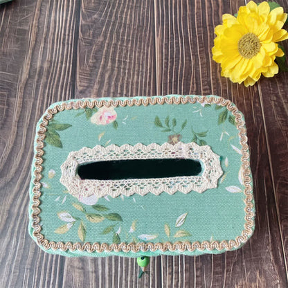 Boîte à mouchoirs créative et faite à la main dans un style pastoral