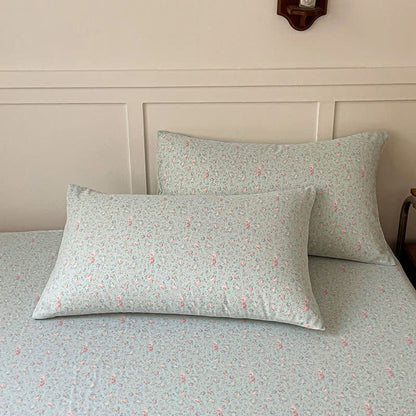Drap-housse « Refresh » en gaze de coton à motif floral