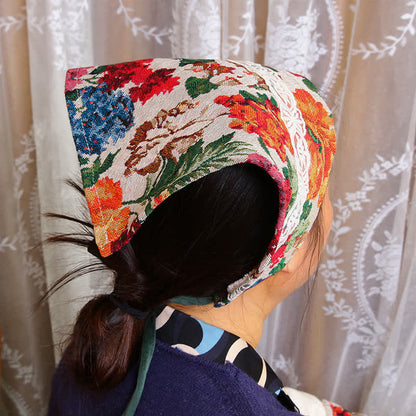 Ensemble de tablier imperméable à motif floral rétro