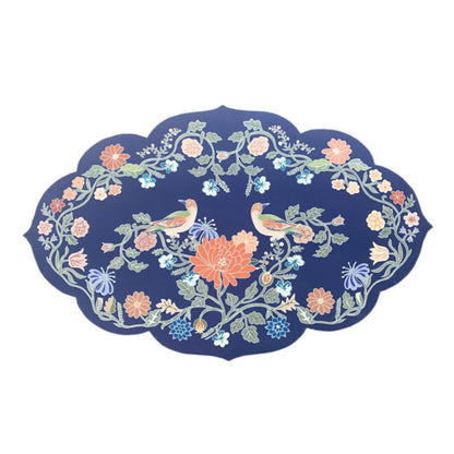 Tapis de bain antidérapant en boue de diatomées de style floral pastoral