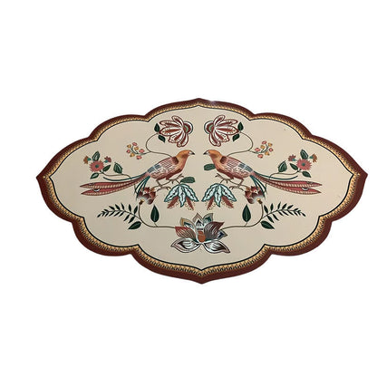 Tapis de bain antidérapant en boue de diatomées de style floral pastoral