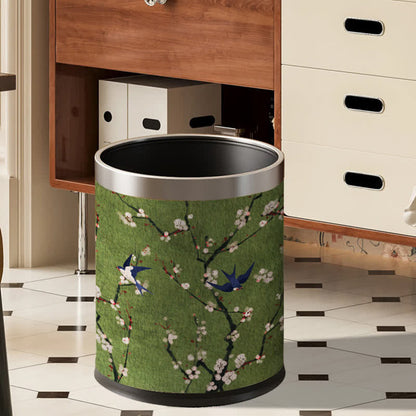 Poubelle de grande capacité de style vintage à motif floral
