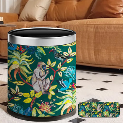Poubelle vintage double couche sans couvercle