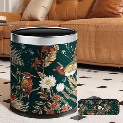 Poubelle vintage double couche sans couvercle