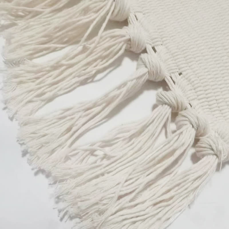 Tapis de sol à pompons floraux dans un style pastoral frais