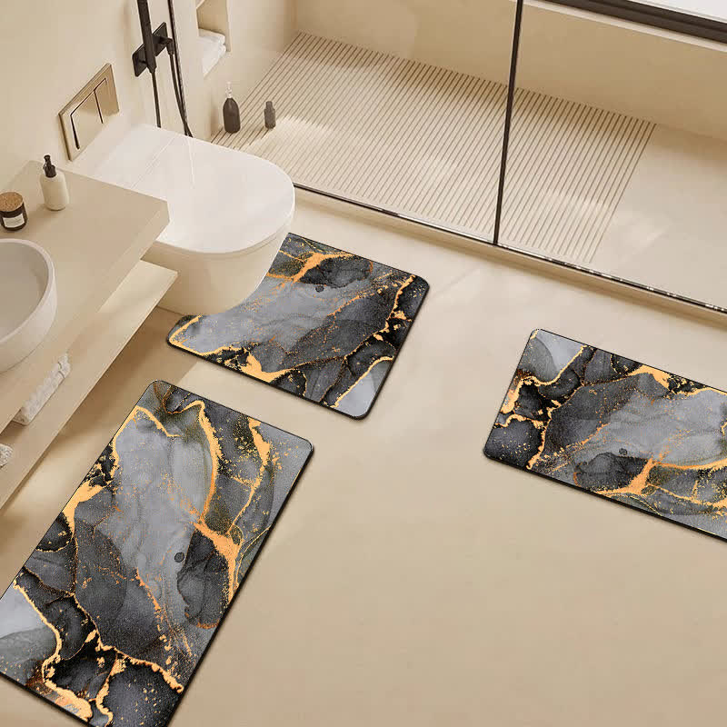 Tapis de bain de luxe moderne en boue de diatomées