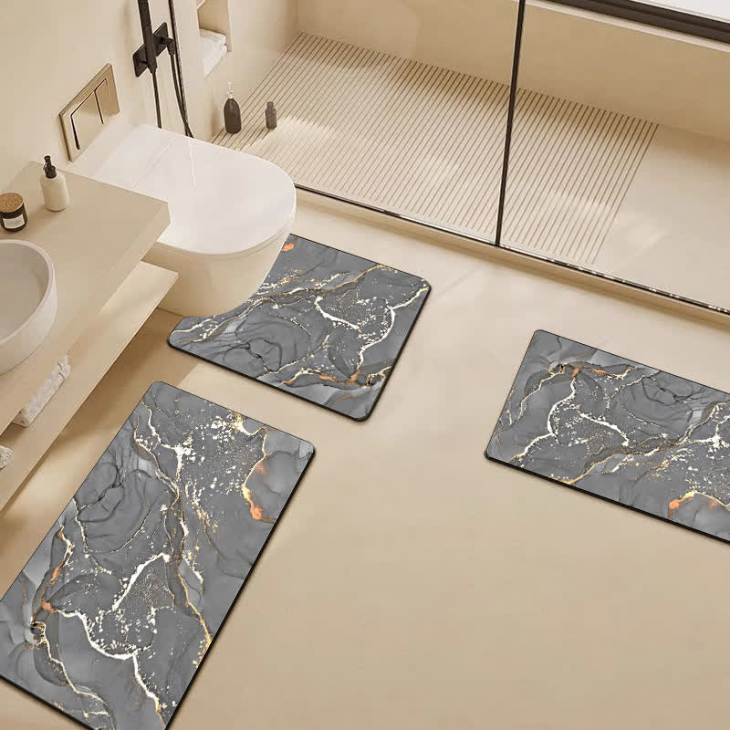 Tapis de bain de luxe moderne en boue de diatomées