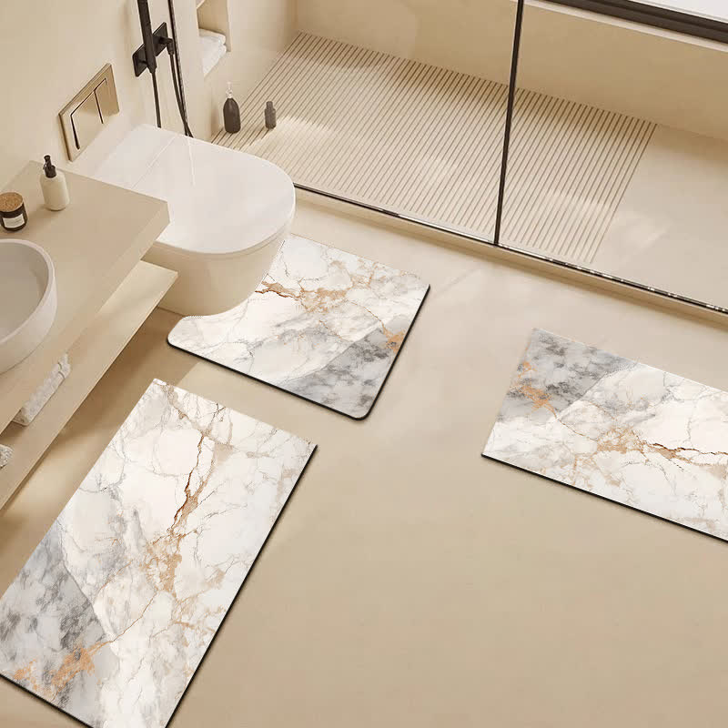 Tapis de bain de luxe moderne en boue de diatomées