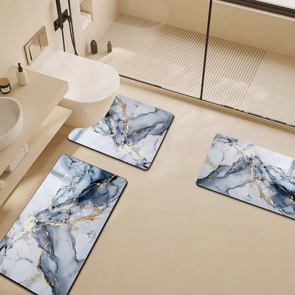 Tapis de bain de luxe moderne en boue de diatomées
