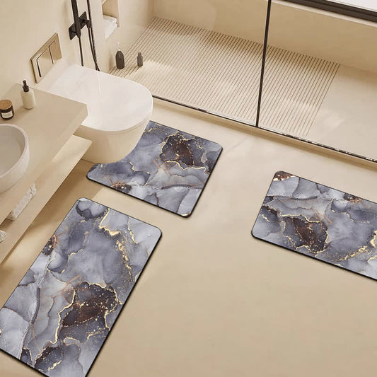 Tapis de bain de luxe moderne en boue de diatomées