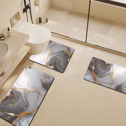 Tapis de bain de luxe moderne en boue de diatomées