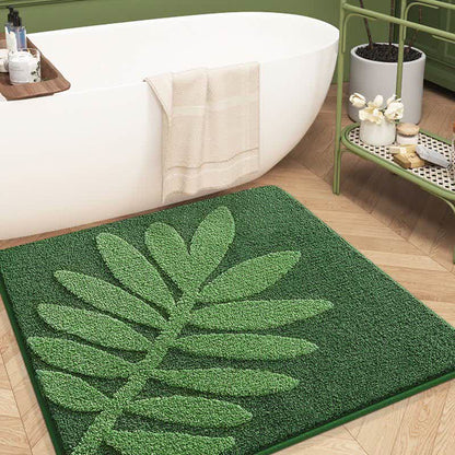 Tapis de sol carré absorbant l'eau avec des fleurs végétales