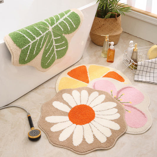 Joli tapis de sol antidérapant en forme de fruit végétal