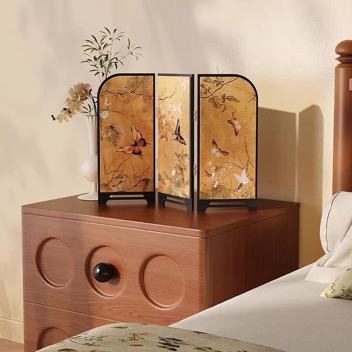 Paravent pliable de style vintage, ornement de bureau