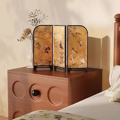 Paravent pliable de style vintage, ornement de bureau
