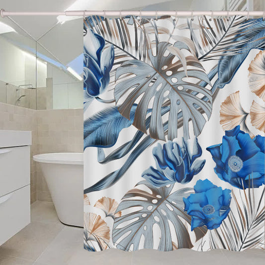 Rideau de douche imperméable de style tropical