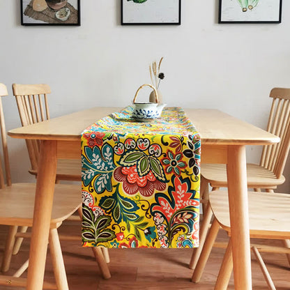 Nappe à motif floral bohème vintage