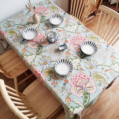Nappe à motif floral bohème vintage