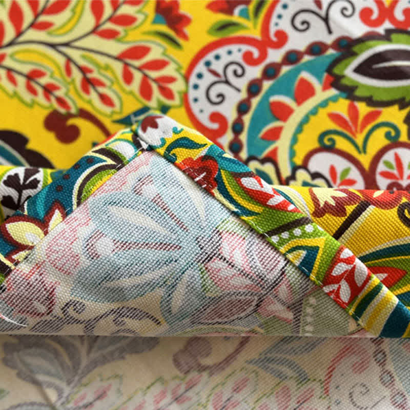 Nappe à motif floral bohème vintage
