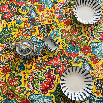 Nappe à motif floral bohème vintage