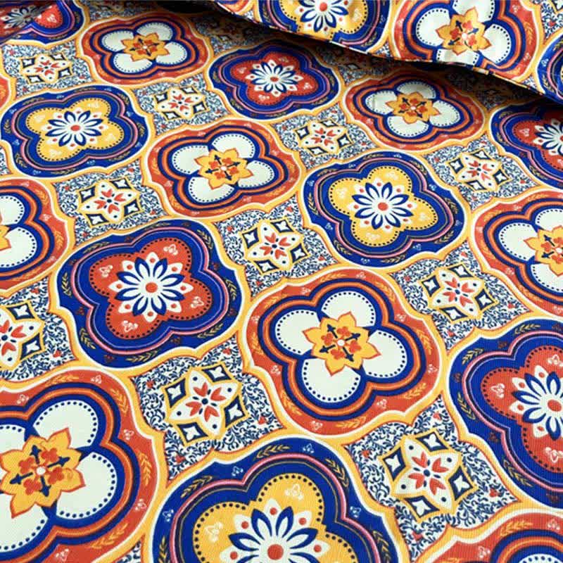 Nappe à motif floral bohème vintage