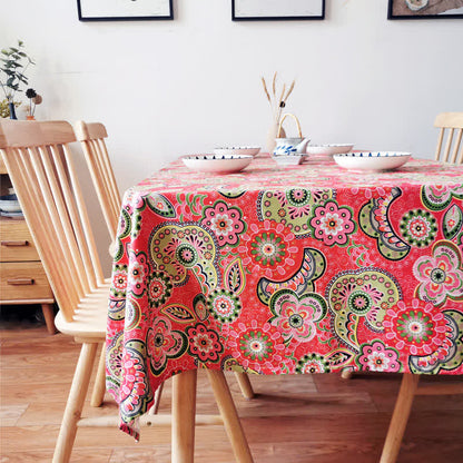 Nappe à motif floral bohème vintage