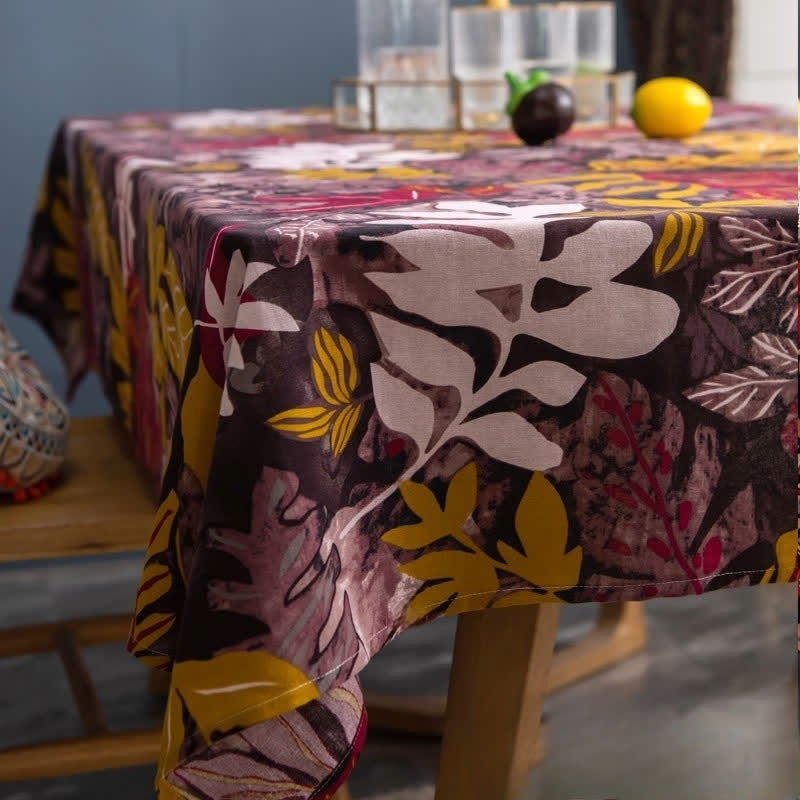 Nappe de style rétro avec art abstrait ethnique
