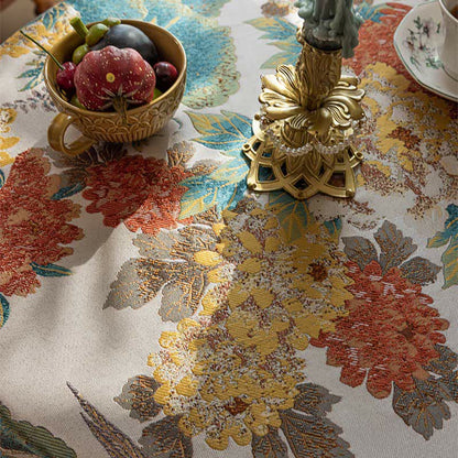 Nappe imperméable luxueuse avec pompon pivoine